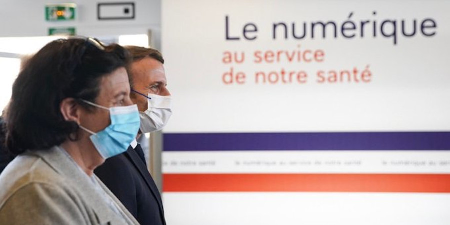 French President E. Macron launches Paris Santé Campus